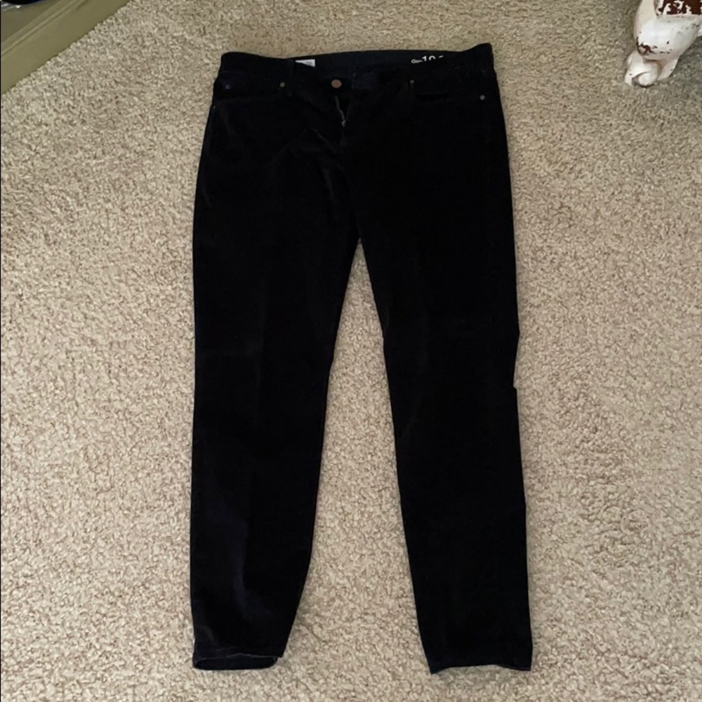 Gap velvet black pants